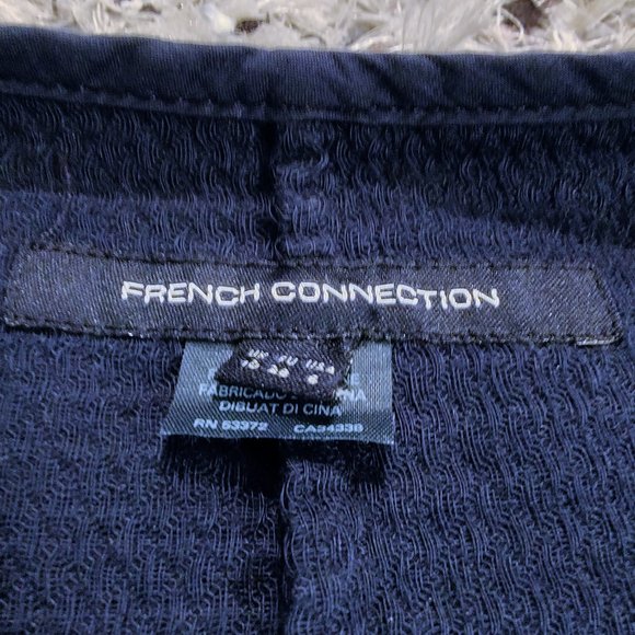 French Connection Open Front Blue Dress Cover-up - Picture 3 of 9